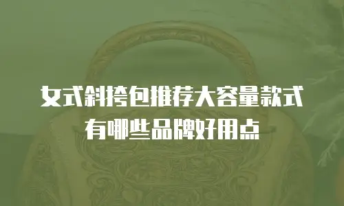 女式斜挎包推荐大容量款式有哪些品牌好用点