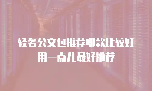轻奢公文包推荐哪款比较好用一点儿最好推荐