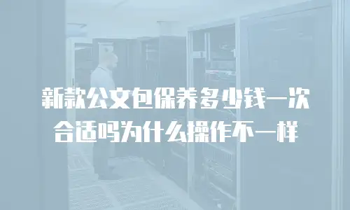 新款公文包保养多少钱一次合适吗为什么操作不一样