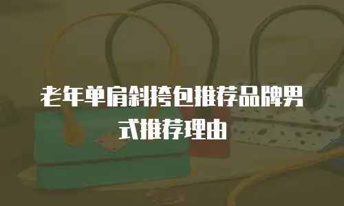 老年单肩斜挎包推荐品牌男式推荐理由
