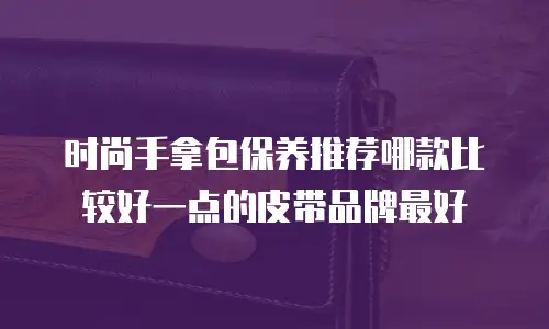 时尚手拿包保养推荐哪款比较好一点的皮带品牌最好