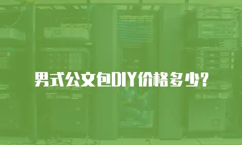 男式公文包DIY价格多少？