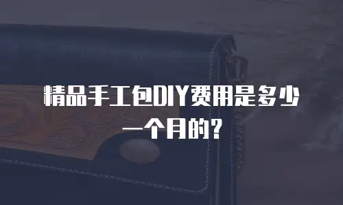 精品手工包DIY费用是多少一个月的？