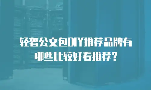 轻奢公文包DIY推荐品牌有哪些比较好看推荐？