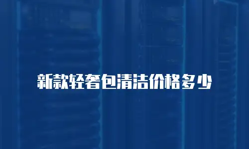 轻奢手拿包护理价格多少？