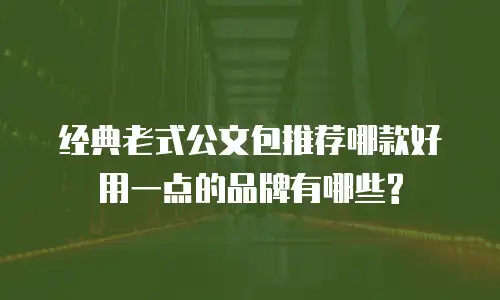 经典老式公文包推荐哪款好用一点的品牌有哪些?