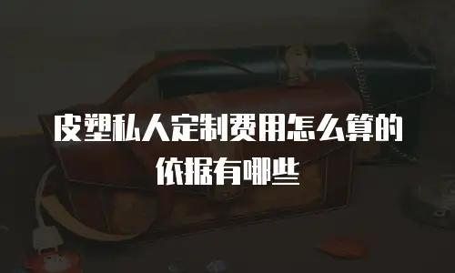 皮塑私人定制费用怎么算的依据有哪些