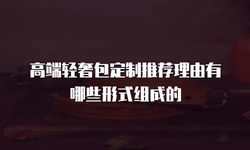 高端轻奢包定制推荐理由有哪些形式组成的