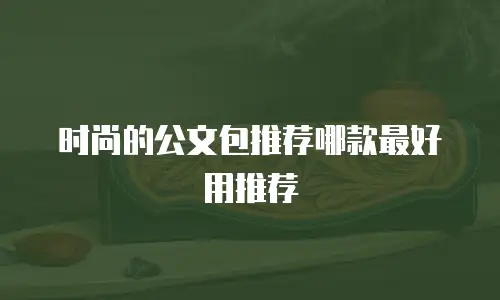 时尚的公文包推荐哪款最好用推荐