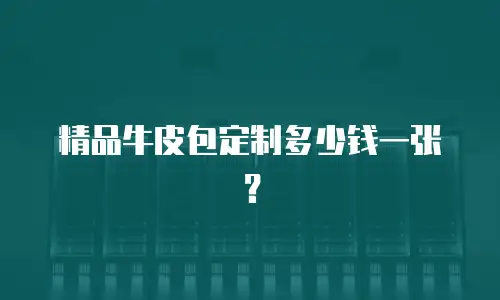 精品牛皮包定制多少钱一张？