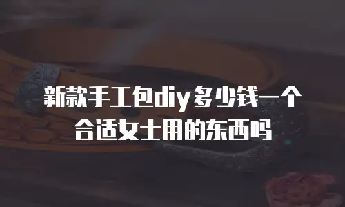 新款手工包diy多少钱一个合适女士用的东西吗