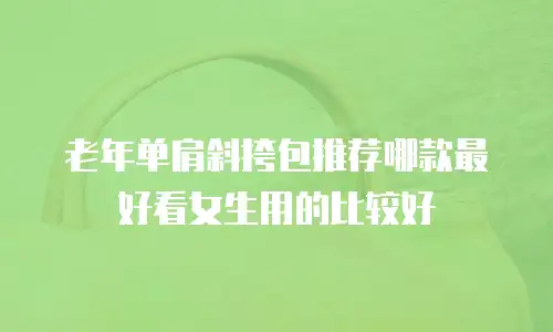老年单肩斜挎包推荐哪款最好看女生用的比较好
