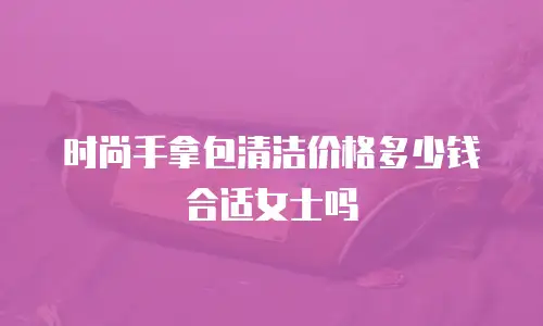 时尚手拿包清洁价格多少钱合适女士吗