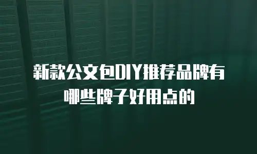 新款公文包DIY推荐品牌有哪些牌子好用点的