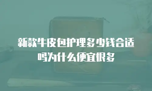 新款牛皮包护理多少钱合适吗为什么便宜很多