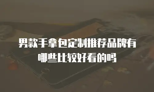 男款手拿包定制推荐品牌有哪些比较好看的吗