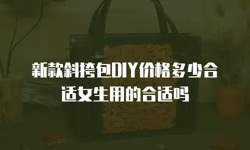 新款斜挎包DIY价格多少合适女生用的合适吗