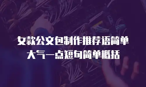 女款公文包制作推荐语简单大气一点短句简单概括