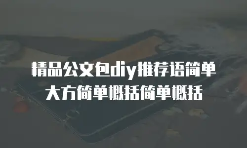 精品公文包diy推荐语简单大方简单概括简单概括