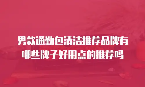 男款通勤包清洁推荐品牌有哪些牌子好用点的推荐吗