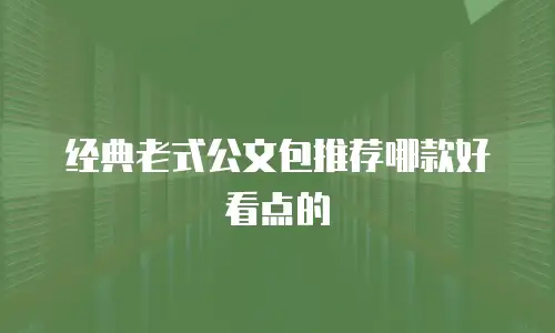 经典老式公文包推荐哪款好看点的