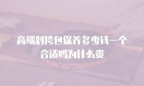 高端斜挎包保养多少钱一个合适吗为什么贵