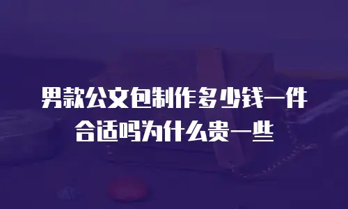 男款公文包制作多少钱一件合适吗为什么贵一些