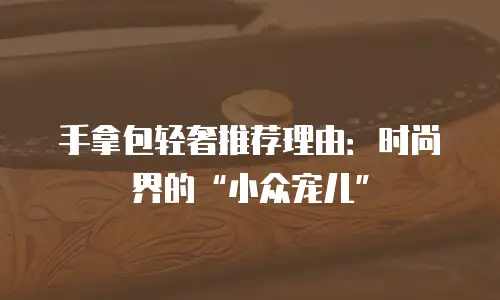 手拿包轻奢推荐理由：时尚界的“小众宠儿”
