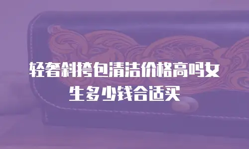 轻奢斜挎包清洁价格高吗女生多少钱合适买