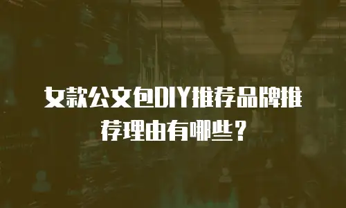 女款公文包DIY推荐品牌推荐理由有哪些？