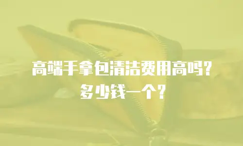 高端手拿包清洁费用高吗？多少钱一个？