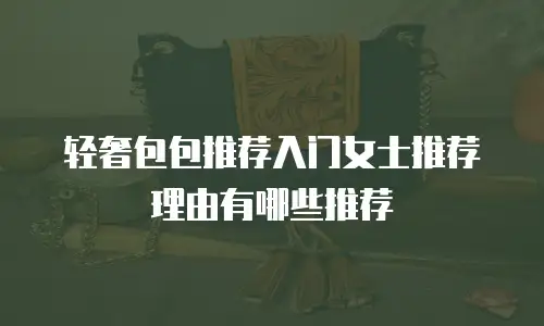 轻奢包包推荐入门女士推荐理由有哪些推荐