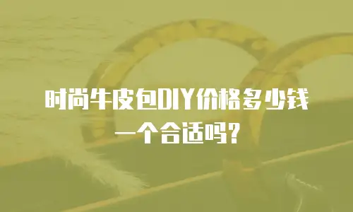 时尚牛皮包DIY价格多少钱一个合适吗？