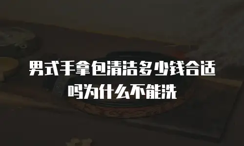男式手拿包清洁多少钱合适吗为什么不能洗