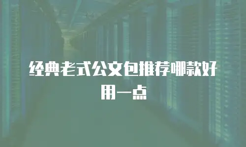 经典老式公文包推荐哪款好用一点