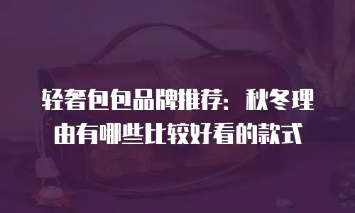 轻奢包包品牌推荐：秋冬理由有哪些比较好看的款式