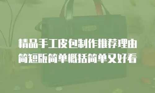 精品手工皮包制作推荐理由简短版简单概括简单又好看