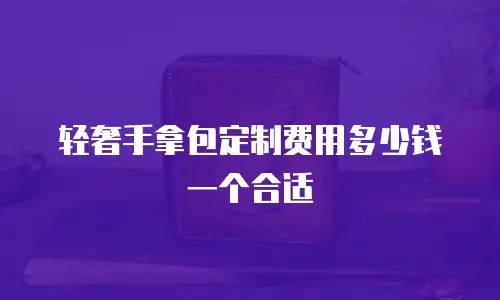 轻奢手拿包定制费用多少钱一个合适