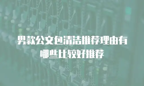 男款公文包清洁推荐理由有哪些比较好推荐