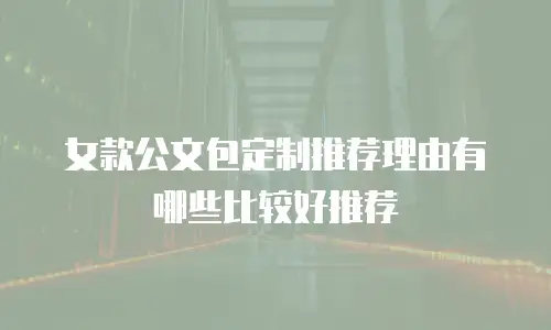 女款公文包定制推荐理由有哪些比较好推荐