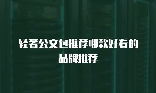 轻奢公文包推荐哪款好看的品牌推荐