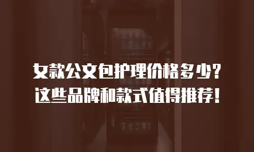 女款公文包护理价格多少？这些品牌和款式值得推荐！