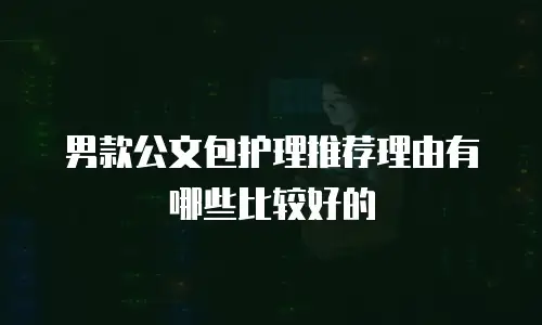 男款公文包护理推荐理由有哪些比较好的