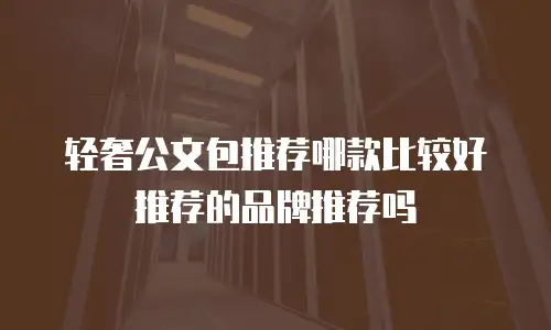 轻奢公文包推荐哪款比较好推荐的品牌推荐吗