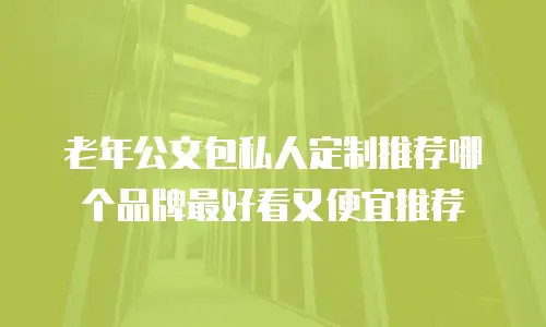 老年公文包私人定制推荐哪个品牌最好看又便宜推荐