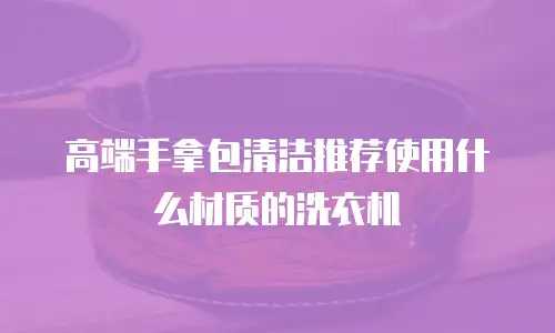 高端手拿包清洁推荐使用什么材质的洗衣机