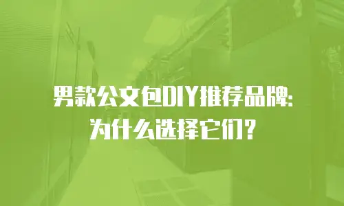 男款公文包DIY推荐品牌：为什么选择它们？