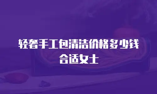 轻奢手工包清洁价格多少钱合适女士