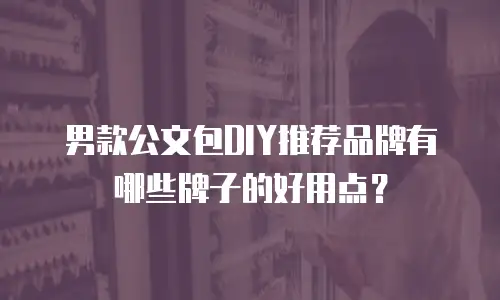 男款公文包DIY推荐品牌有哪些牌子的好用点？