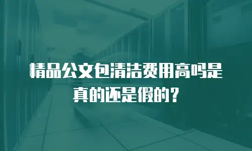 精品公文包清洁费用高吗是真的还是假的？